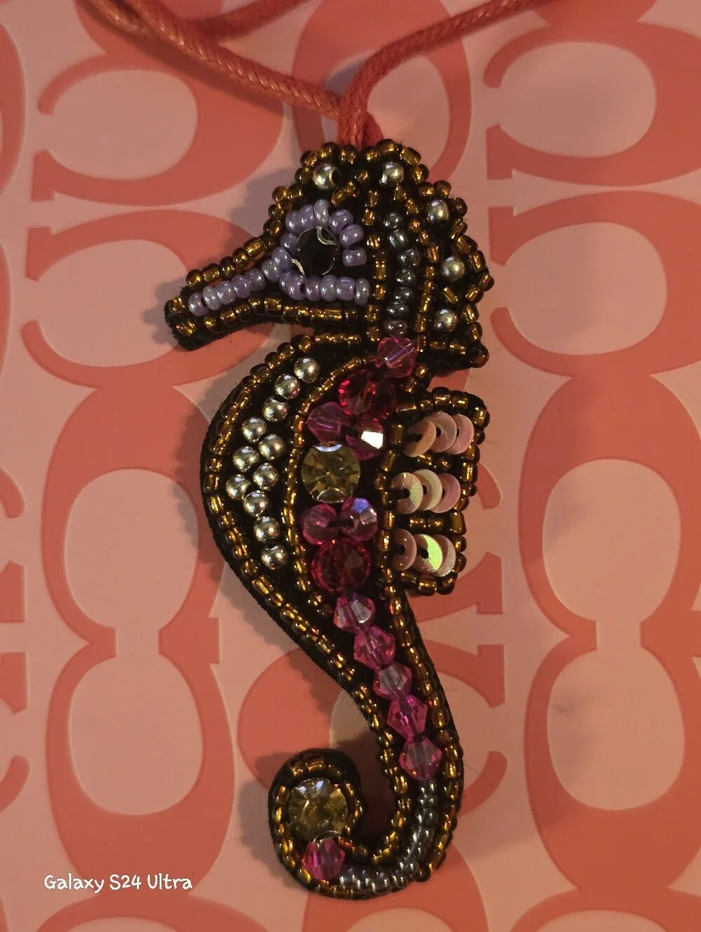 Seahorse Bag Charm/ Keychain NEW